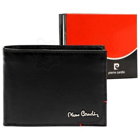 Чоловічий шкіряний гаманець Pierre Cardin TILAK75 8806 Чорний - TILAK75 8806 фото
