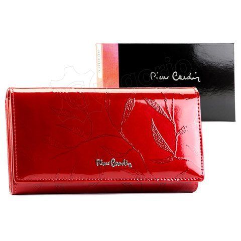 Жіночий шкіряний гаманець Pierre Cardin 02 LEAF-N 102 Червоний - 02 LEAF-N 102 фото